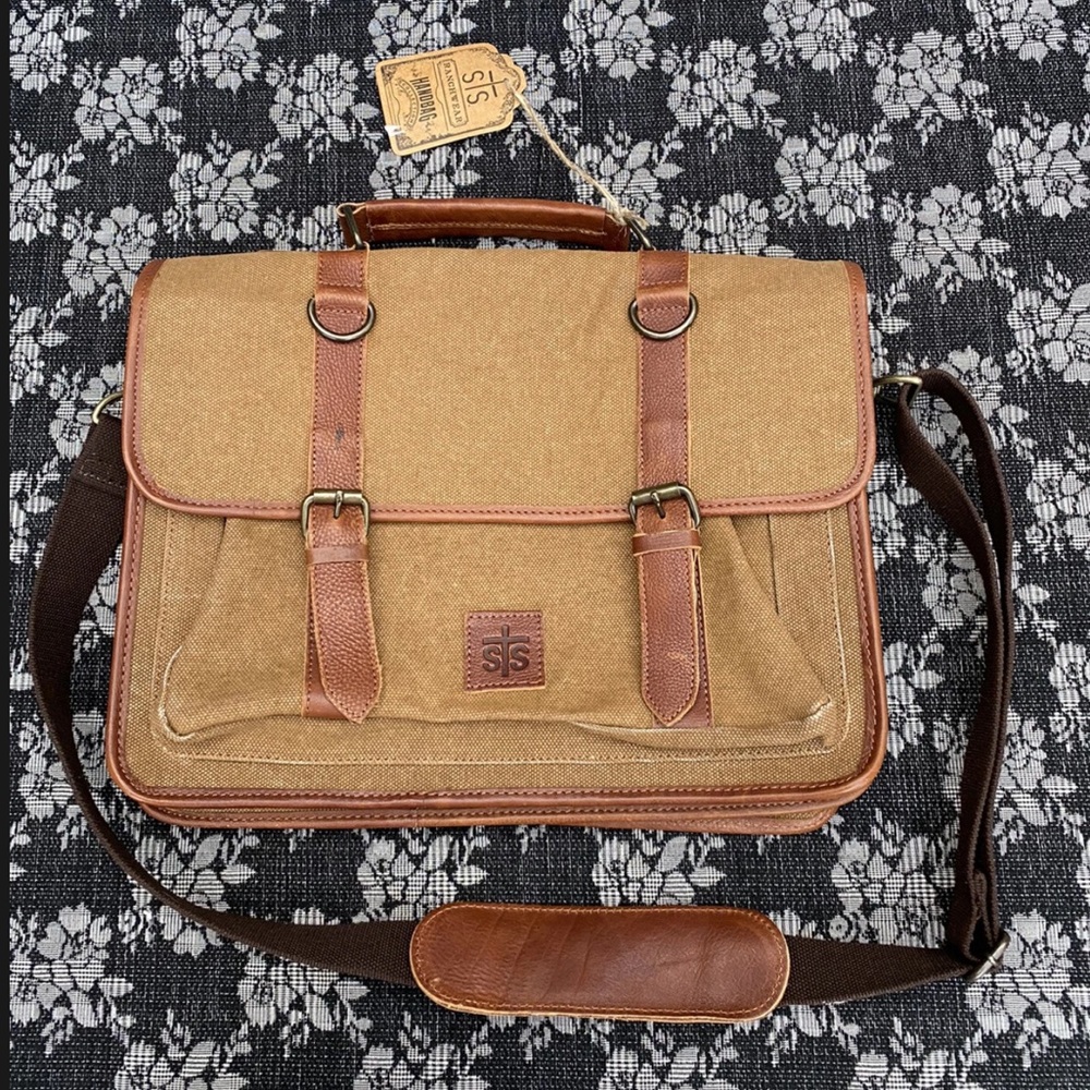 STS Ranchwear High Plains Canvas Messenger Bag